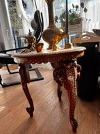 Syrische tafel met koperen voorwerpen, Huis en Inrichting, Tafels | Bijzettafels, Minder dan 45 cm, Minder dan 55 cm, Gebruikt