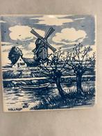 Delfts Blauw Tegel met Molen, Antiek en Kunst, Antiek | Wandborden en Tegels, Ophalen of Verzenden