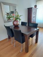 Eethoek compleet, Ophalen, Zo goed als nieuw, 4 tot 6 stoelen
