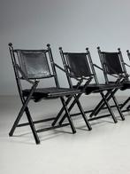 4x faux bamboe regisseur stoelen, Ophalen, Zo goed als nieuw, Bruin, Vijf, Zes of meer stoelen
