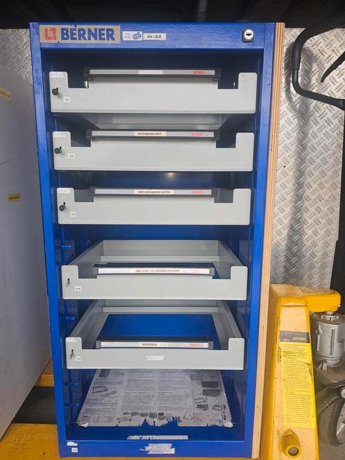 Berner Systainer kast Bera-clic met 4 systainers, Doe-het-zelf en Verbouw, Overige Doe-het-zelf en Verbouw, Gebruikt, Ophalen