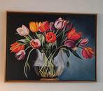 Olieverf schilderij op linnen doek 80 x 60cm, Ophalen