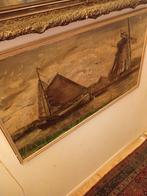 Schilderij oliverf paneel, Antiek en Kunst, Ophalen