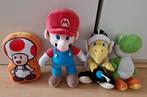 4 super mario knuffels nintendo toad yoshi koopa troopa, Kinderen en Baby's, Speelgoed | Knuffels en Pluche, Ophalen of Verzenden