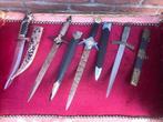 mooi lot van vier sier dolken, één koop, Ophalen of Verzenden, Overige soorten, Duitsland, Mes of Dolk