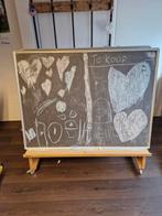 Groot verrijdbaar schoolbord en magneetbord, Ophalen, Gebruikt, Krijtbord