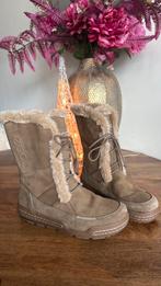 Ecco leren bontlaarzen faux fur 40, Ophalen of Verzenden, Zo goed als nieuw, Zwart, Hoge laarzen