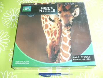 Nieuw in seal: Giraffe Puzzel BBC Earth - 1000 stukjes beschikbaar voor biedingen