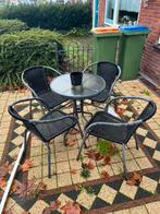 Gratis tuinstel, Tuin en Terras, Tuinsets en Loungesets, Ophalen, Gebruikt, Aluminium, 4 zitplaatsen