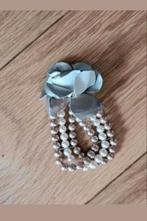 Parel armband met bloem, Ophalen of Verzenden, Zo goed als nieuw
