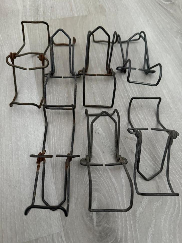 Vintage oude antieke weckklemmen - weck klem - 7 stuks, Huis en Inrichting, Keuken | Potten en Pannen, Gebruikt, Pot, Bus of Blik