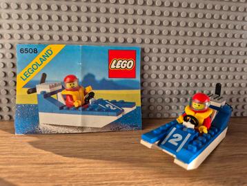 Lego 6508 - Raceboot uit 1991 beschikbaar voor biedingen