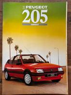 Peugeot 205 cabriolet CTI CT brochure 1988 NL, Ophalen of Verzenden, Zo goed als nieuw, Peugeot