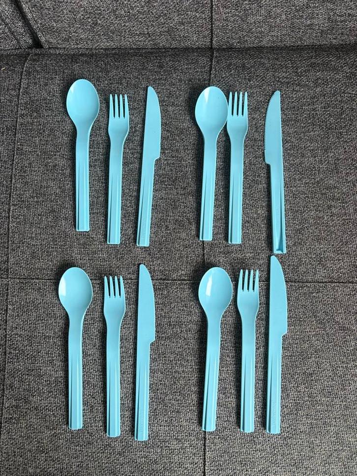 Vintage Tupperware Picknickset - Nieuw!, Huis en Inrichting, Keuken | Bestek, Nieuw, Bestekset, Kunststof, Ophalen of Verzenden