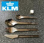 KLM 1305 bestekset compleet + zeldzame KLM bundelclip, Verzamelen, Overige typen, Gebruikt, Ophalen of Verzenden