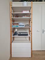 Stellingkast wit/blank hout, Ophalen, Gebruikt, 200 cm of meer, 50 tot 100 cm