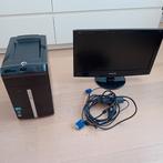 Desktop  windows 10 + monitor Philips, Packard bell, Gebruikt, Ophalen of Verzenden, Intel Core i3
