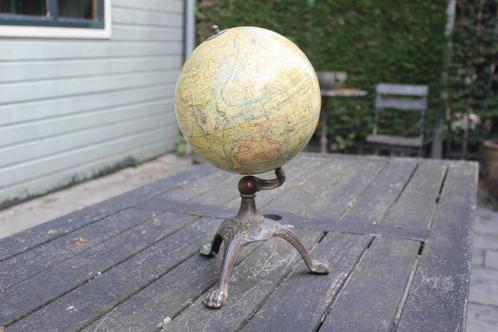 wereldbol globe. j. lebegue& cie ,, Antiek en Kunst, Curiosa en Brocante, Ophalen of Verzenden