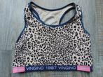 Vingino topje beige panterprint maat 164 / 176 Vingino, Meisje, Ophalen of Verzenden, Zo goed als nieuw, Vingino