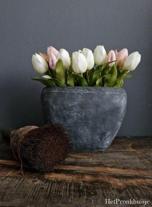 Nieuw. Sobere bloempot vaas. Landelijk pot vaas, Huis en Inrichting, Woonaccessoires | Overige, Nieuw, Ophalen of Verzenden