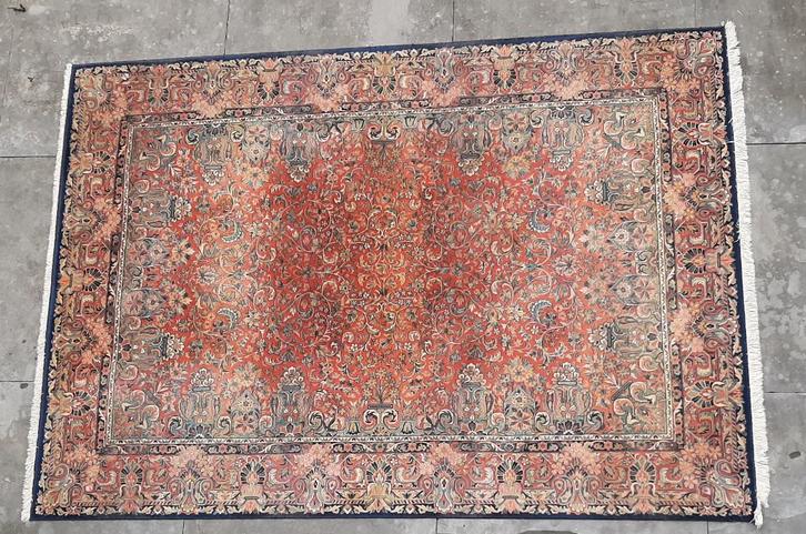 vintage vloerkleed Beshir pers zuiver scheerwol cadeau Kerst, Huis en Inrichting, Stoffering | Tapijten en Kleden, Gebruikt, 200 cm of meer
