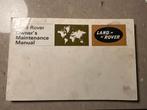 Land-Rover Onderhoudsmanual 2 delen, Auto diversen, Handleidingen en Instructieboekjes, Ophalen of Verzenden