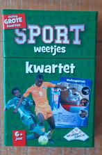 Kwartet Sport weetjes/ extra grote kaarten, Ophalen of Verzenden, Zo goed als nieuw, Kwartet(ten)