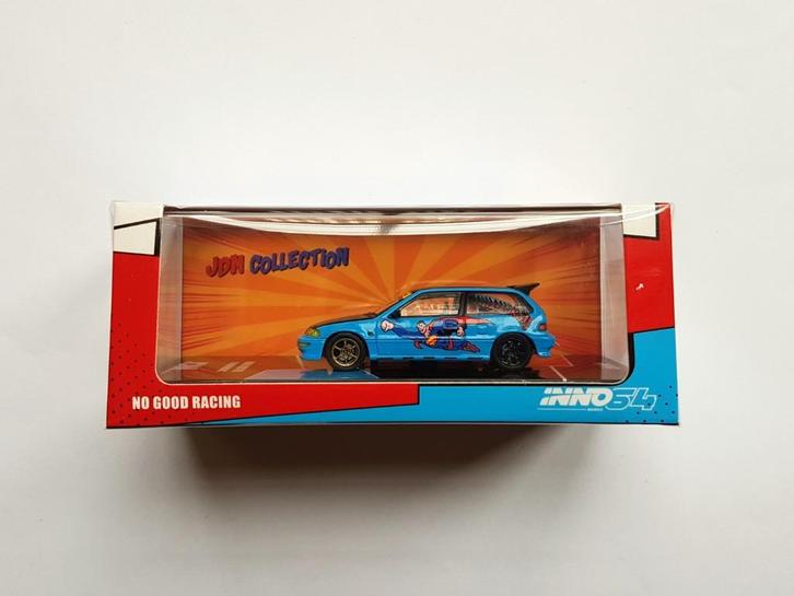 Honda Civic EF9 No Good Racing Superman INNO64 1:64, Hobby en Vrije tijd, Modelauto's | Overige schalen, Nieuw, Auto, Verzenden