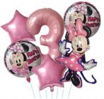 Minnie Mouse ballonnen div cijfers 1 t/m 5 €4 p.s, Ophalen of Verzenden, Nieuw, Versiering, Verjaardag