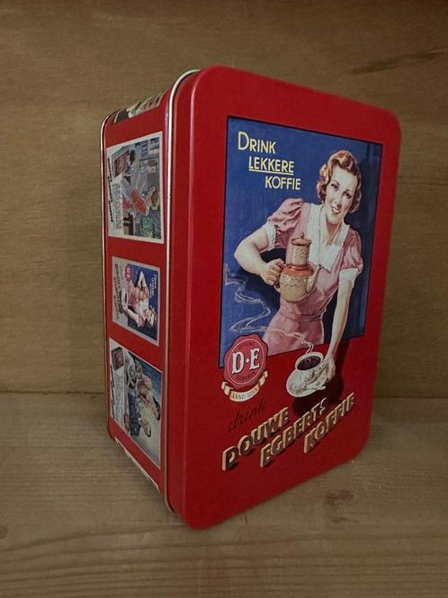 Bewaarblik Douwe Egberts (DE), Verzamelen, Blikken, Zo goed als nieuw, Koffie, Douwe Egberts, Ophalen of Verzenden