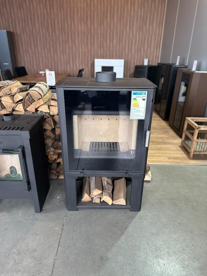 CV-water verwarmende houtkachel met grote ruit, Huis en Inrichting, Kachels, Nieuw, Vrijstaand, Houtkachel, Hout, Ophalen of Verzenden