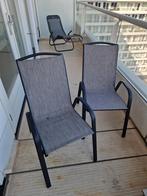 GRATIS ophalen stevige metalen tuinstoelen, Ophalen, Gebruikt, Metaal