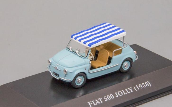 29797: Fiat 500 Jolly - 1958 - Atlas 1:43, Hobby en Vrije tijd, Modelauto's | 1:43, Zo goed als nieuw, Auto, Overige merken, Ophalen of Verzenden