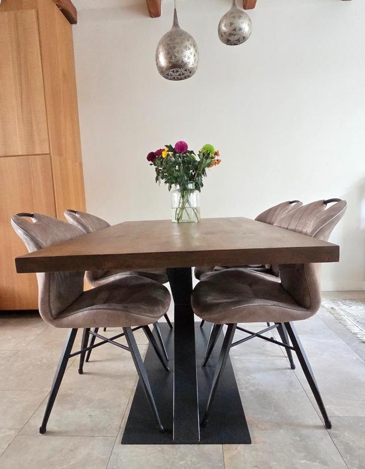 Eikenhouten tafel, Huis en Inrichting, Tafels | Eettafels, Gebruikt, 50 tot 100 cm, 150 tot 200 cm, Vijf personen of meer, Rechthoekig