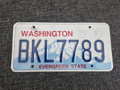 Kentekenplaat Washington USA Nummerplaat nummerbord License, Verzamelen, Automerken, Motoren en Formule 1, Gebruikt, Auto's, Ophalen of Verzenden