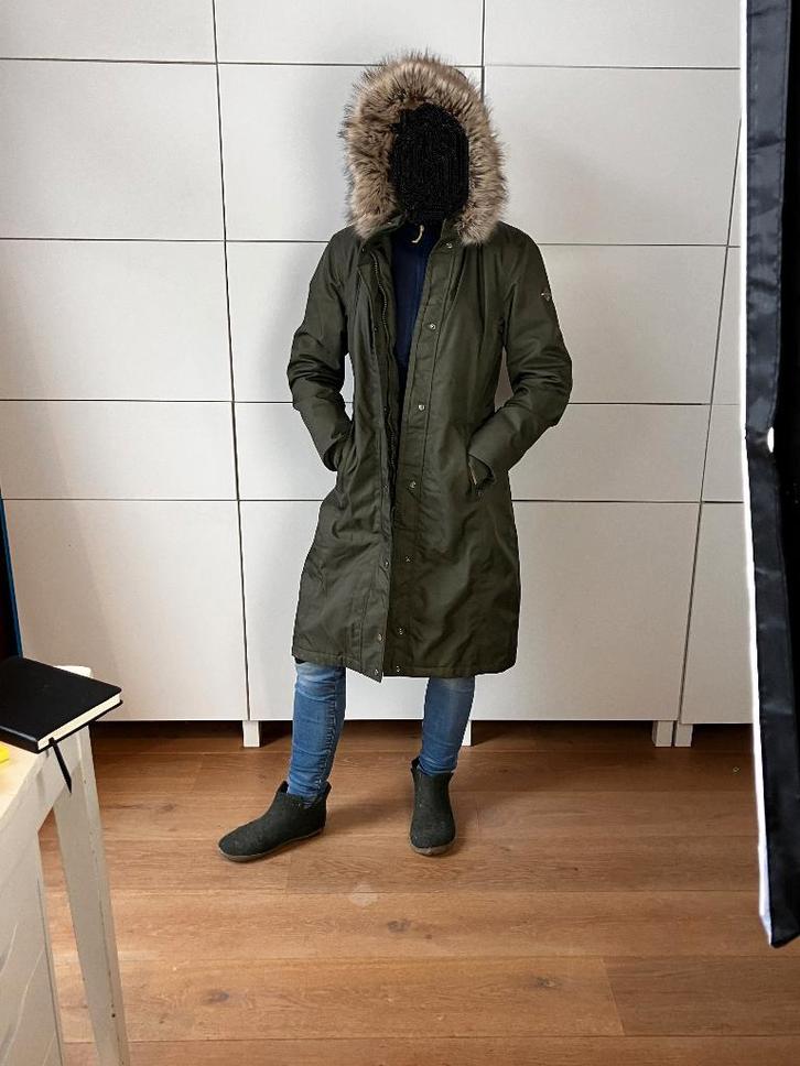 Hele mooie, lange winterjas van LeMieux (Anya) Groen mt m, Dieren en Toebehoren, Paardrijkleding, Zo goed als nieuw, Dames, Bovenkleding