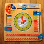 Houten kalenderklok, Ophalen of Verzenden, Gebruikt