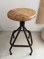 Industriële barkrukken - Set van 2, Huis en Inrichting, Barkrukken, Gebruikt, In hoogte verstelbaar, 60 tot 90 cm, Ophalen of Verzenden