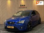 Ford Focus 2.5 ST 225pk APK-2027 RECARO LEDER STOELVW NAVI, Auto's, Ford, Gebruikt, Zwart, Blauw, Handgeschakeld