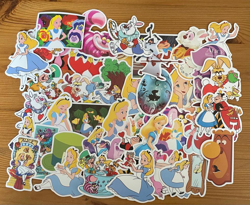 Alice in wonderland stickers, Verzenden, Nieuw, Meerdere stickers