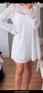 Free People jurk tuniek maat M wit kant details motief, Maat 38/40 (M), Wit, Zo goed als nieuw, Boven de knie
