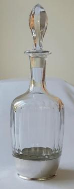 Karaf in Houder van zilver gekeurd 925, Antiek en Kunst, Antiek | Glas en Kristal, Ophalen of Verzenden