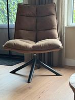 Draai fauteuls Cognac, Huis en Inrichting, Fauteuils, Ophalen, Zo goed als nieuw, 50 tot 75 cm