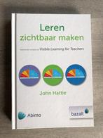 Leren zichtbaar maken - John Hattie, Ophalen of Verzenden, Nieuw, HBO