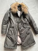 Woolrich jas met bontkraag - XS/S, Ophalen of Verzenden, Woolrich, Maat 36 (S), Gedragen