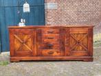 Houten Dressoir met Lades en Deuren, Ophalen, Gebruikt, 150 tot 200 cm, Landelijk