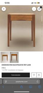 Nachtkastje Zara Home eikenhout met lade, Huis en Inrichting, Ophalen, Nieuw, Minder dan 45 cm, Minder dan 55 cm