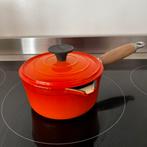 Cousances/Le Creuset Gietijzeren Steelpan 14cm, Gebruikt, Ophalen of Verzenden, Koekenpan of Braadpan, Gietijzer