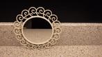 mooie retro spiegel met krullen versierd (kunststof), Ophalen of Verzenden, Overige typen