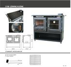 S108 Sabah Luxe Open Haard Kachel + Oven + Gietijzer+ Zwart, Ophalen of Verzenden, Vrijstaand, Hout, Nieuw